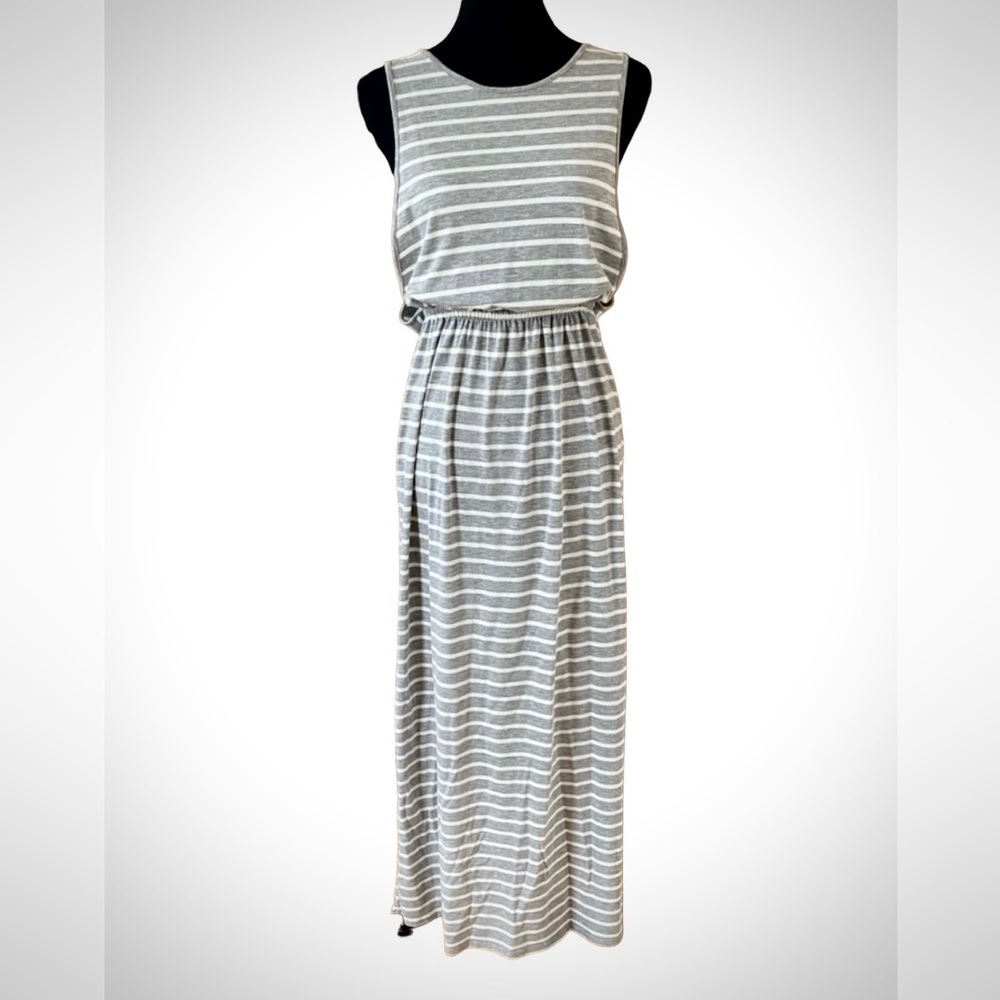 ONE Clothing Los Angeles Maxi - Elastic Waist  keyhole Back Dress SIZE SMALL